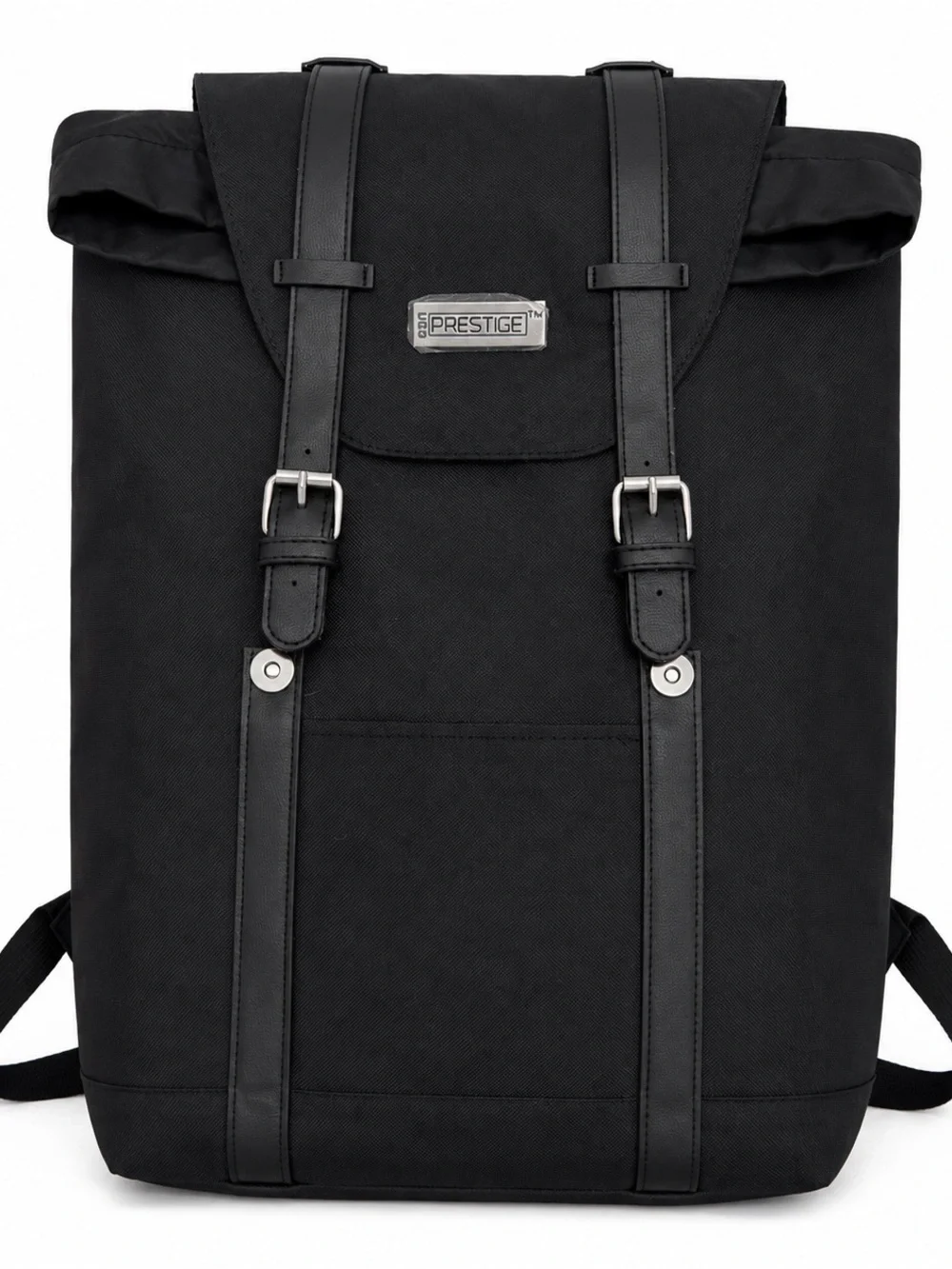 Prestige Black Roll-Top Backpack